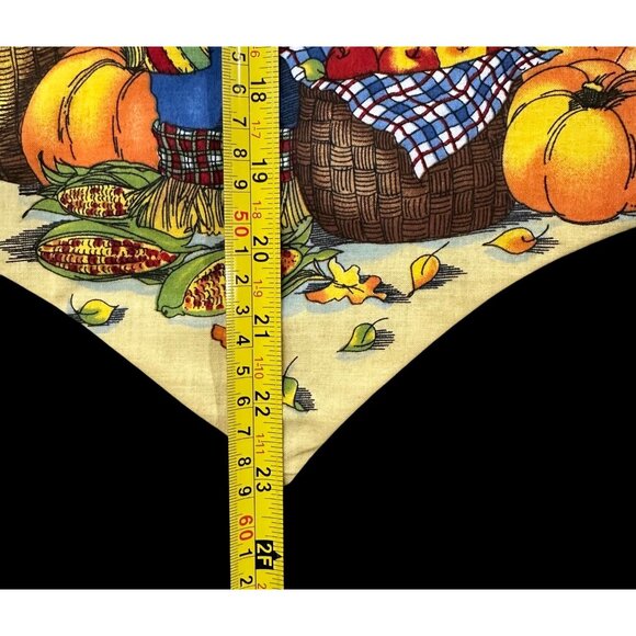 Vintage Vest 1990s Scarecrow Harvest Fall Cotton Handmade Thanksgiving Kitschy - Picture 6 of 6